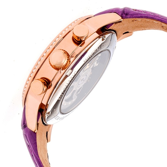 NWT Women\'s Automatic Genuine Leather Band Watch main image 4